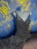 Cumpara ieftin Rochie Gri Lunga Eleganta Ocazie, Marimea S, SH