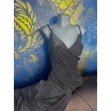 Rochie gri, lunga , eleganta, de ocazie marimea S