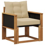 vidaXL Canapea Medie pentru Exterior Lemn Solid de Acacia natural 3438861