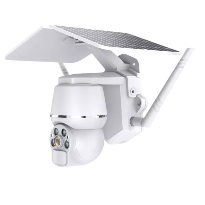 Camera de Supraveghere cu Panou Solar TSS-Q7A-4G, 3MP, PTZ Dome