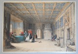 Louis Haghe &quot;Princes Room Hohensalzburg&quot; litografie colorata manual 1840