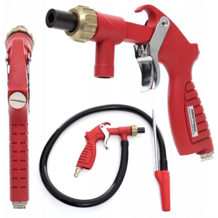 Pistol pentru sablat cu furtun care aspira nisipul direct din galeata, 1/4'', 4-8 bari, Kraft