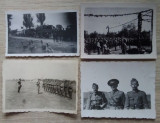 4 fotografii militari rom&acirc;ni, ceremonie, camioane - anii 1940