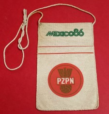 Suvenir fotbal - Federatia de Fotbal din Polonia - Campionatul Mondial MEXICO`86 foto