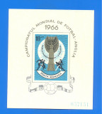 Romania 1966. LP 627/628, Campionatul Mondial de Fotbal, Anglia, bl 4 + colita, Nestampilat