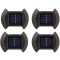 Set 4 Lampi solare de perete cu lumina bidirectionala