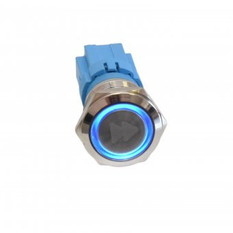 Intrerupator metalic LED 12V ON-OFF fara retinere ermetic IP67 foto