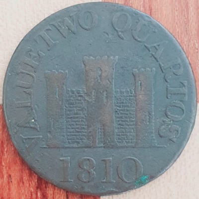 3364 Gibraltar 2 Quartos 1810 Robert Keeling km TN4 foto