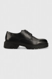 HUGO pantofi de piele Denzel barbati, culoarea negru, 50500401