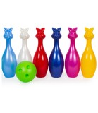 Set Bowling Popice Iepuras 6 Piese, Plastic Non-Toxic, Varsta 3 ani+, Fabricat Ucraina, Dimensiuni Pachet 26x26x27 cm