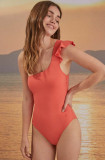 Women&#039;secret costum de baie dintr-o bucată PERFECT FIT SUMMER culoarea rosu, cupa usor rigidizata, 5525830