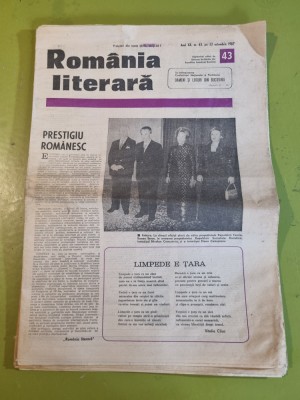 romania literara 22 octombrie 1987-art. oameni si locuri din bucovina foto