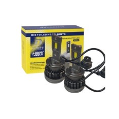 Set 2 leduri D2S Plug&amp;Play, Canbus, 6000k, 70W, 8400 Lm, 12V-24V