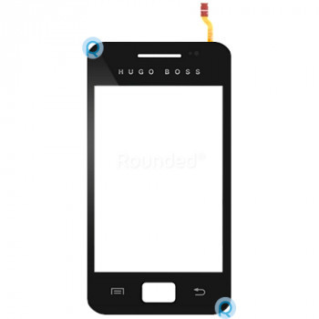 Samsung S5830 Galaxy Ace display touchscreen, digitizer touchpanel Hugo Boss edition piesa de schimb neagra TOUCHSCR foto