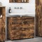 vidaXL Dulap de Baie Stejar afumat 76.5 x 35 x 64 cm Lemn compozit 883299