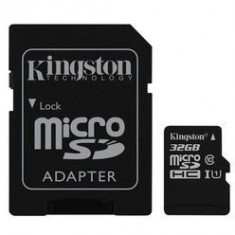 Card de Memorie Kingston Canvas Select microSDHC 32GB + Adaptor SD foto