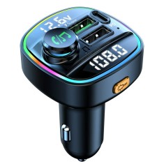 Modulator Radio Auto Bluetooth 5.0 cu Funcție Handsfree și &amp;Icirc;ncărcare Super Rapidă USB 22.5W foto
