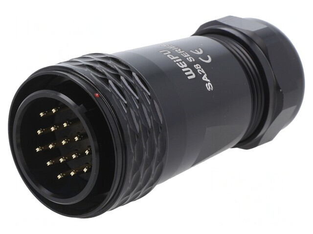 Mufă SA28 tată IP67 10A 500V pentru cablu