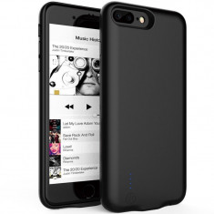 Husa Baterie Ultraslim iPhone 7 Plus/8 Plus, iUni Joyroom 3800mAh, Black foto