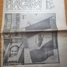 flacara 26 ianuarie 1990-interviu tudor gheorghe,interviu gica hagi,cazul hagi