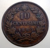B.680 ITALIA VITTORIO EMANUELE II 10 CENTESIMI 1863