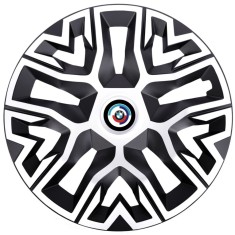 Set 4 Capace Roti 15 inchi (R15), Best Alb-Negru, Compatibile Cu BMW Nou