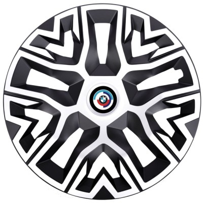 Set 4 Capace Roti 15 inchi (R15), Best Alb-Negru, Compatibile Cu BMW Nou foto