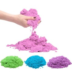 Nisip kinetic, usor de modelat, pachet 1 kg - Roz
