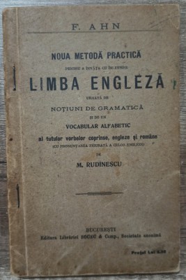 Noua metoda practica pentru a invata cu inlesnire limba engleza - F. Ahn foto