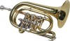 Trompeta Buzunar Karl Glaser Bb, 3 Clape, Alama, Aurie + Mustiuc &amp; Geanta