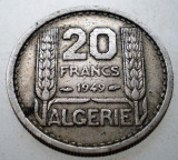 7.587 ALGERIA OCUPATIE FRANCEZA 20 FRANCS FRANCI 1949