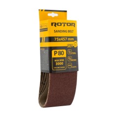 Banda de slefuit ROTOR P80 75*457 set 5 Innovative ReliableTools