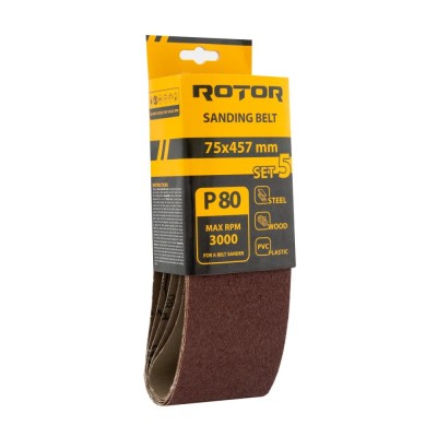 Banda de slefuit ROTOR P80 75*457 set 5 Innovative ReliableTools foto