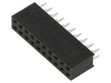 Conector soclu mamă 20P THT drept 2,54mm