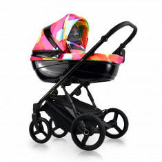 Carucior copii 3 in 1, reversibil, complet accesorizat, 0-36 luni, Bexa Rainbow Glamour foto