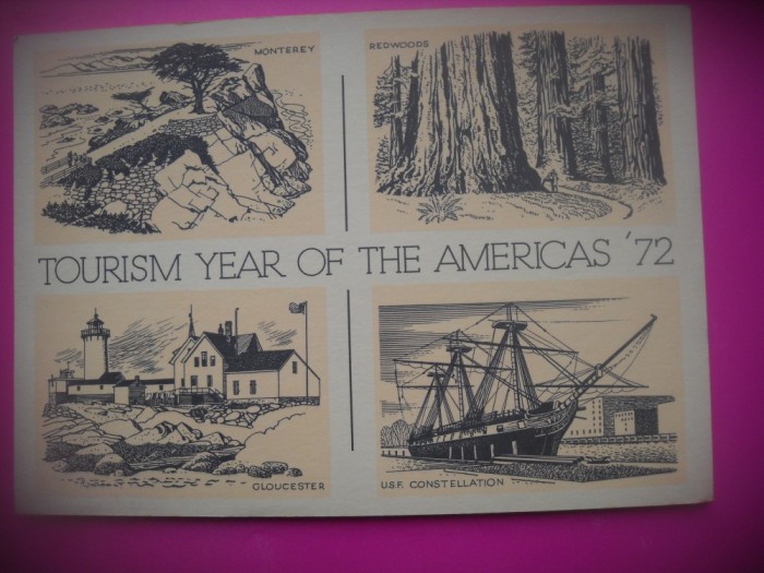 HOPCT 8376 TOURISM YEAR OF THE AMERICAS 1972 MONUMENTE -SUA-AMERICA DE NORD -NECIRCULATASEATTLE WASHINGTON -