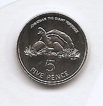 Sf. Helena &amp;amp; Ascension 5 Pence 2003 - Cupru-nichel, 18 mm KM-22 UNC !!! foto