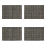 Suporturi Farfurii Gri din Bambus, Set 4 buc, 43x30cm, CMCLASS