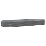 Cumpara ieftin Strat inaltat gradina 373x140x36 cm otel galvanizat