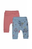 Cumpara ieftin Set de 2 perechi de pantaloni Savana pentru bebelusi, Tongs baby (Marime: 3-6 Luni, Culoare: Somon)