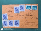 plic scrisoare cu timbre,anii 1930