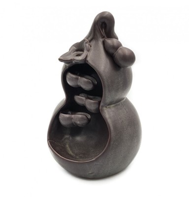 Suport conuri parfumate cu ardere inversa Backflow, CASCADA CERAMICA, 17X10 CM foto