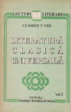 Literatura clasica universala, Volumul al III-lea, Clasele V-VIII