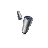 &Icirc;ncărcător auto Dudao USB / USB Tip C Livrare putere &Icirc;ncărcare rapidă 22,5 W gri (R4PQ)