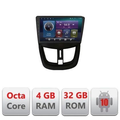 Navigatie Peugeot 207 C-PE01 Octa Core cu Android Radio Bluetooth Internet GPS WIFI 4+32GB CarStore Technology