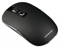 Mouse Wireless Modecom MC-WM101, 1600 DPI, USB (Negru) foto