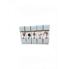 Set 5 martisoare tip brosa cu diferite modele colorate de copii pentru 1 si 8 martie