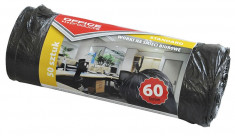 Saci Menaj Standard 60l, 58 X 70cm, 6.3 Microni, 50buc/rola, Office Products - Negri foto