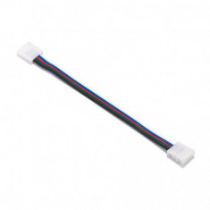 10mm 5 Pin RGBW RGBWW LED Click to Click 15cm Sarma cablu conector foto