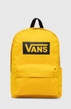 Vans rucsac culoarea galben, mare, cu imprimeu